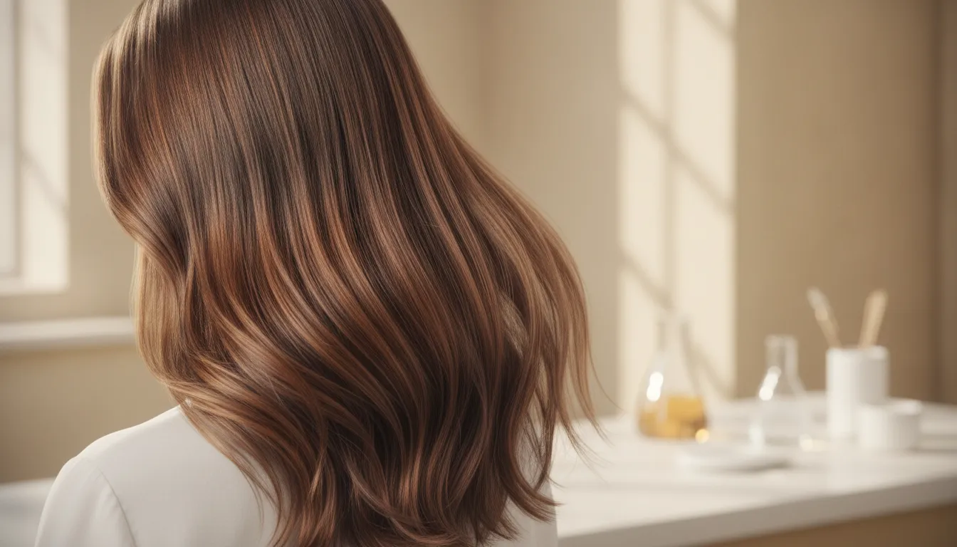 Healthy color-treated hair illustrating hair strength and surface care